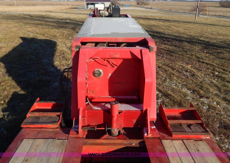 image for item H3920 1999 Talbert triple axle lowboy trailer with stinger