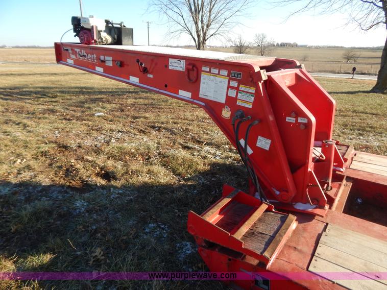 image for item H3920 1999 Talbert triple axle lowboy trailer with stinger