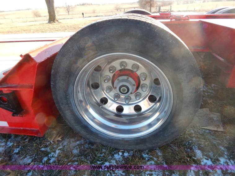 image for item H3920 1999 Talbert triple axle lowboy trailer with stinger