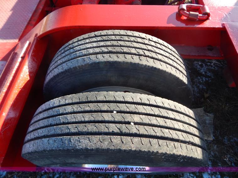 image for item H3920 1999 Talbert triple axle lowboy trailer with stinger