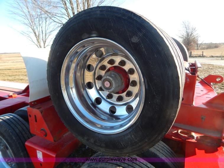 image for item H3920 1999 Talbert triple axle lowboy trailer with stinger