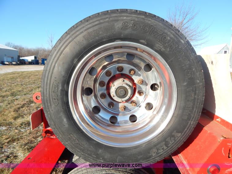 image for item H3920 1999 Talbert triple axle lowboy trailer with stinger