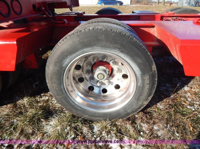 image for item H3920 1999 Talbert triple axle lowboy trailer with stinger