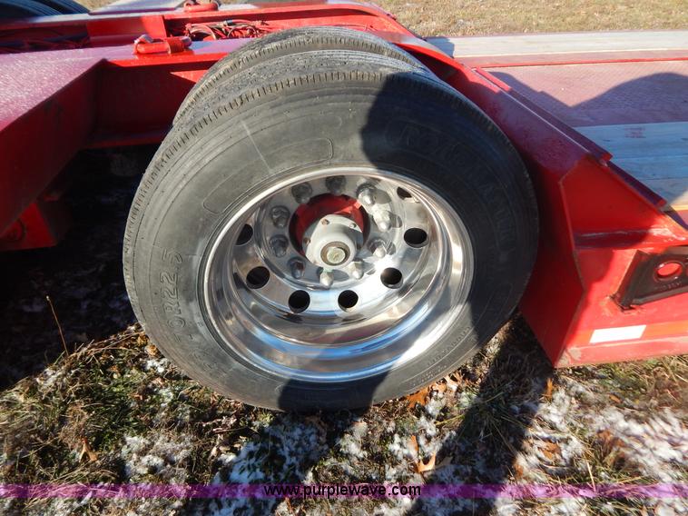 image for item H3920 1999 Talbert triple axle lowboy trailer with stinger