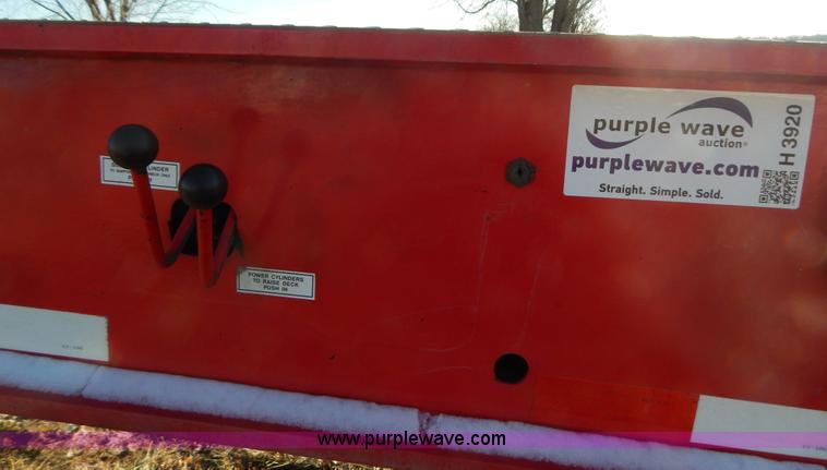 image for item H3920 1999 Talbert triple axle lowboy trailer with stinger