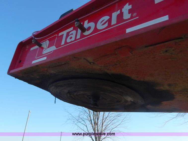 image for item H3920 1999 Talbert triple axle lowboy trailer with stinger