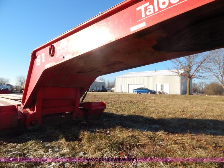 image for item H3920 1999 Talbert triple axle lowboy trailer with stinger
