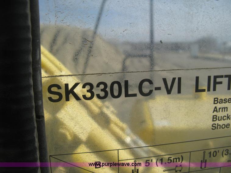 image for item H4319 2001 Kobelco SK330LC Dynamic Acera excavator