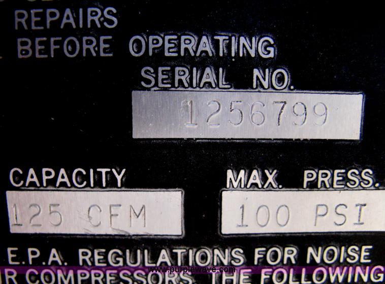 image for item H4325 Gardner Denver D125 air compressor