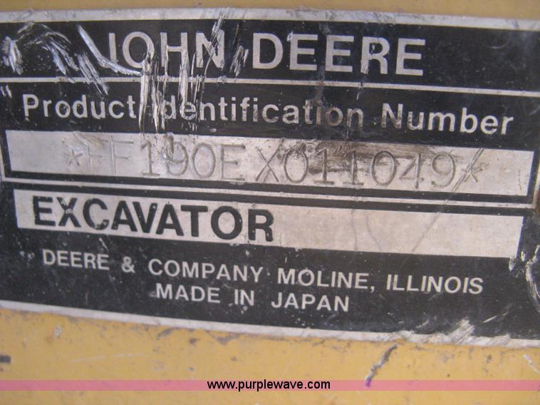 image for item I5745 1995 John Deere 190E excavator