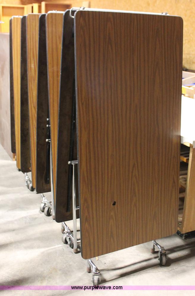 image for item AZ9434 (4) folding cafeteria tables