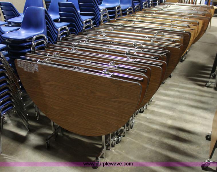 image for item AZ9439 (5) folding round top tables