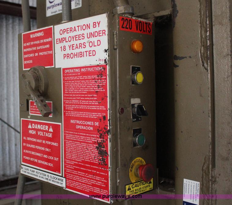 image for item H7850 Piqua cardboard baler