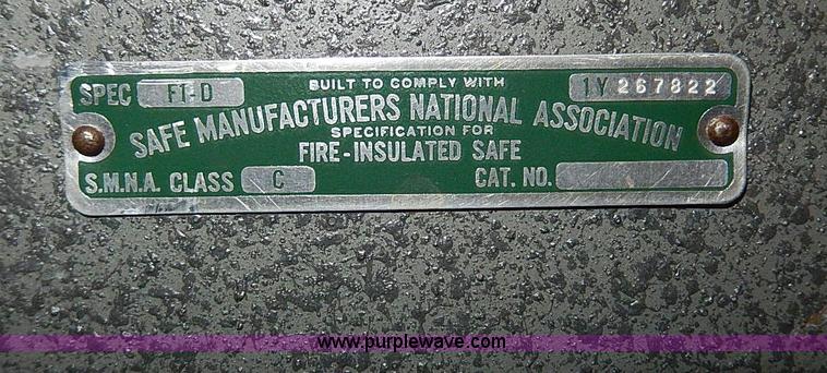 image for item I9455 SMNA fire proof combination safe