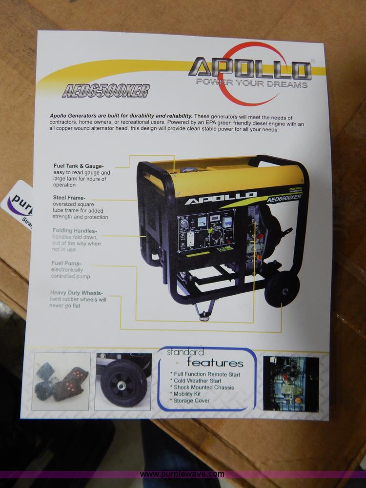 image for item AO9199 Apollo AED6500XE generator