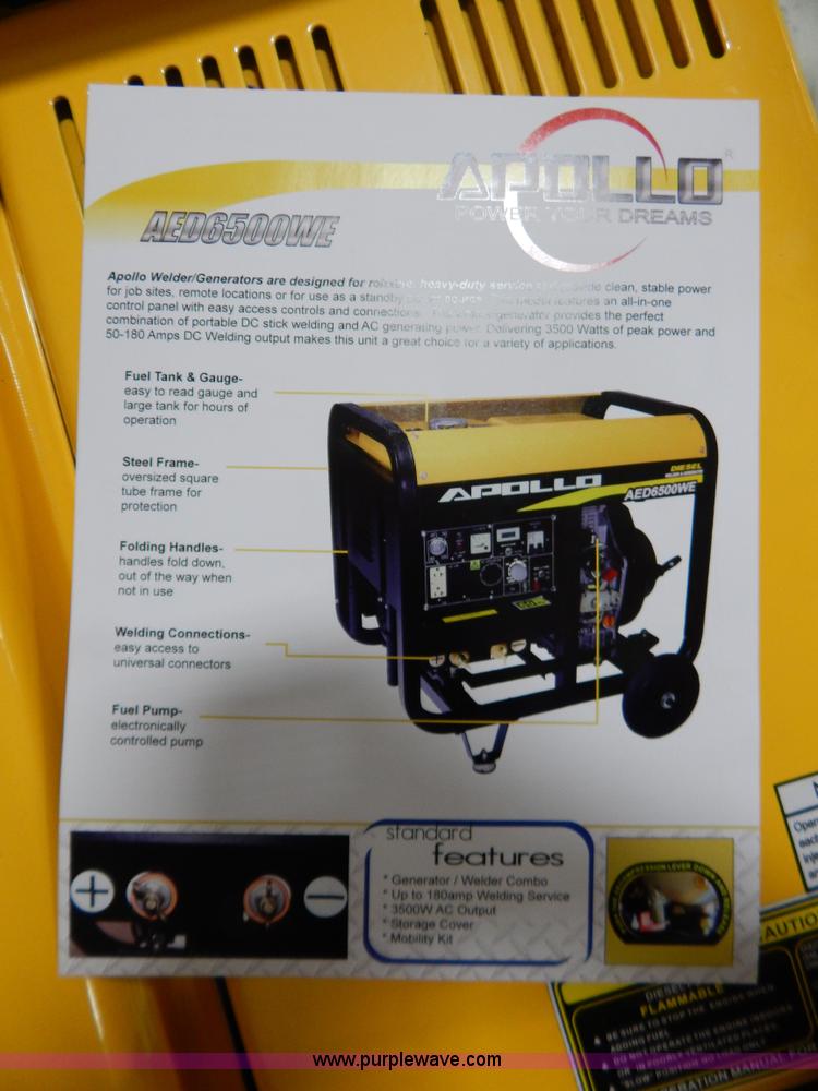 image for item AO9203 Apollo AED6500WE welder generator