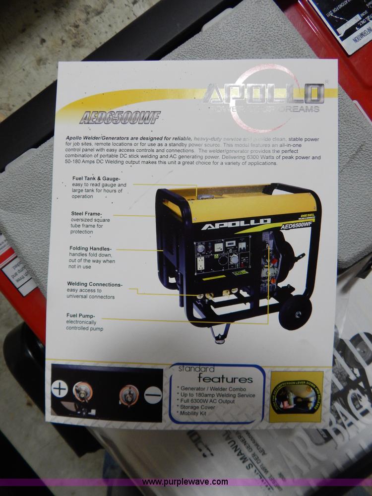 image for item AO9208 Apollo AED6500WF welder generator
