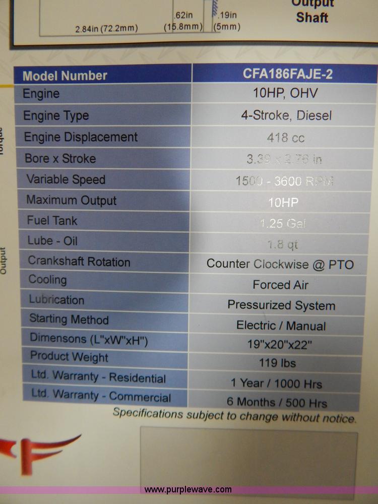 image for item AO9215 Changfa diesel engine
