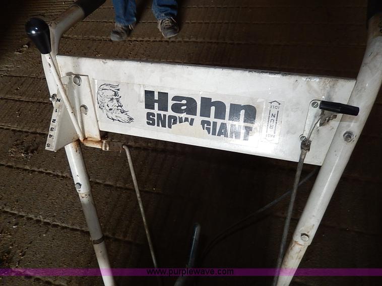 image for item AP9785 Hahn AT1-524 Snow Giant snow thrower