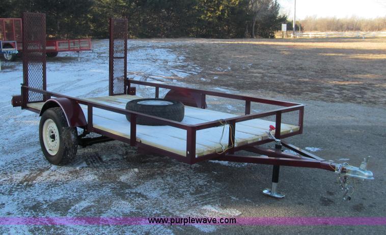 image for item G9663 Shop built utility trailer