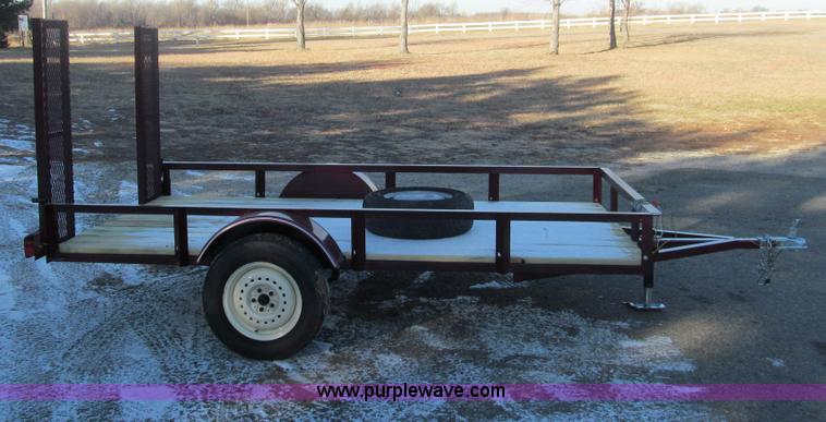 image for item G9663 Shop built utility trailer