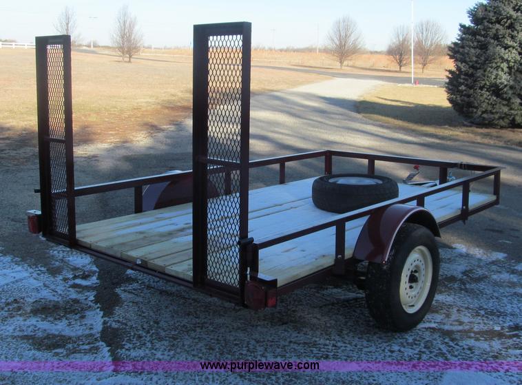 image for item G9663 Shop built utility trailer