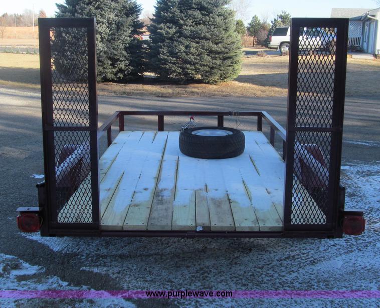 image for item G9663 Shop built utility trailer