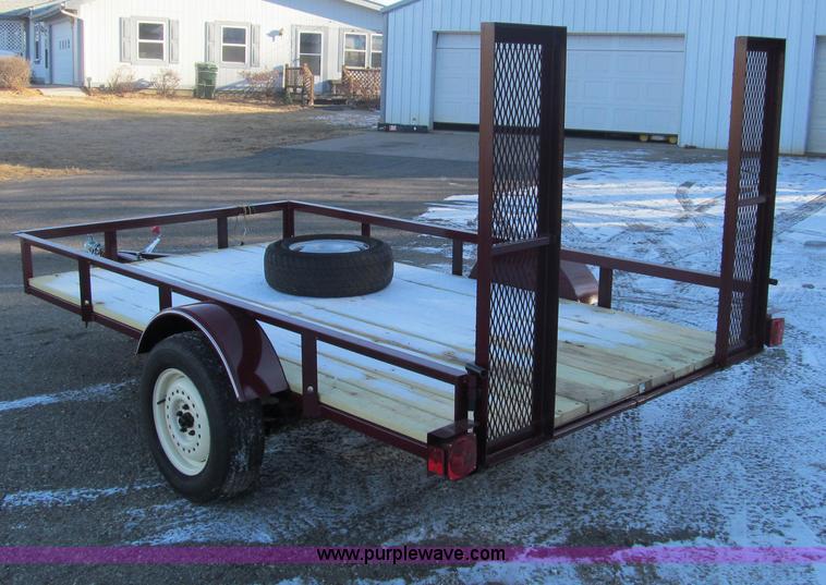image for item G9663 Shop built utility trailer
