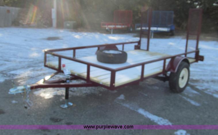 image for item G9663 Shop built utility trailer