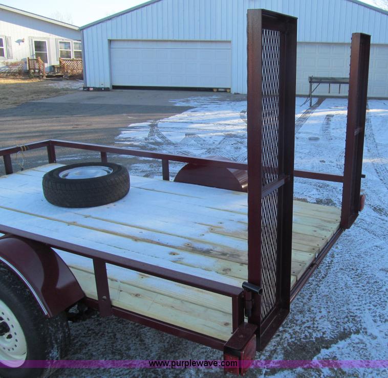image for item G9663 Shop built utility trailer