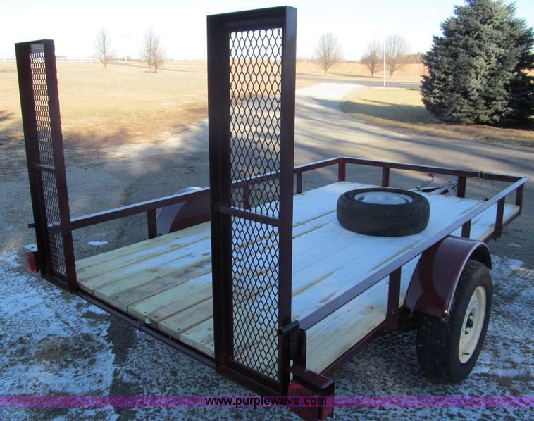 image for item G9663 Shop built utility trailer