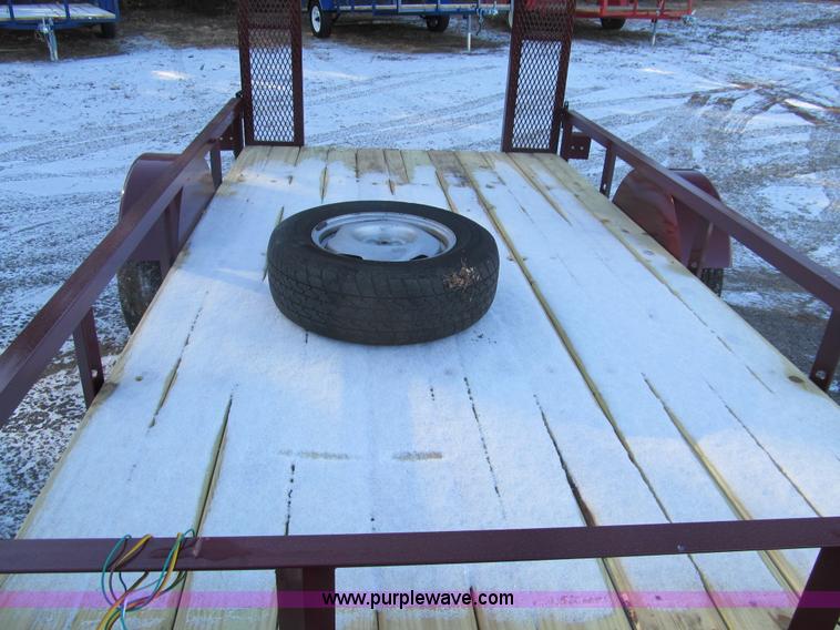 image for item G9663 Shop built utility trailer