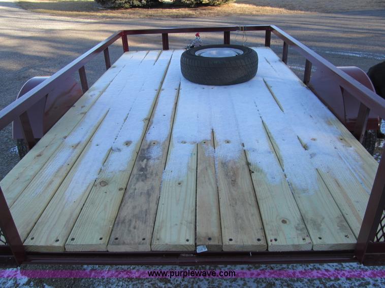 image for item G9663 Shop built utility trailer