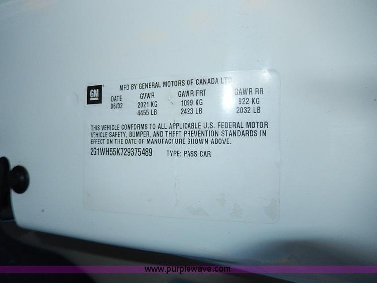 image for item I9474 2002 Chevrolet Impala LS