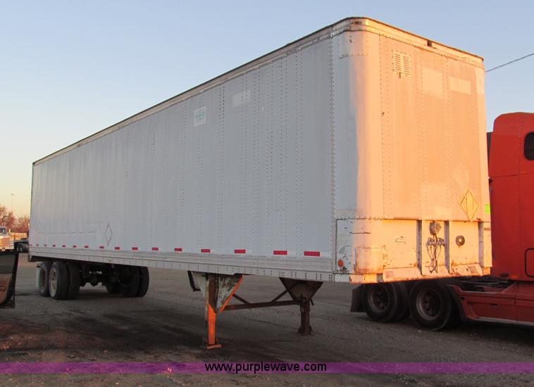 image for item G9704 1983 Trailmobile tandem axle dry van trailer