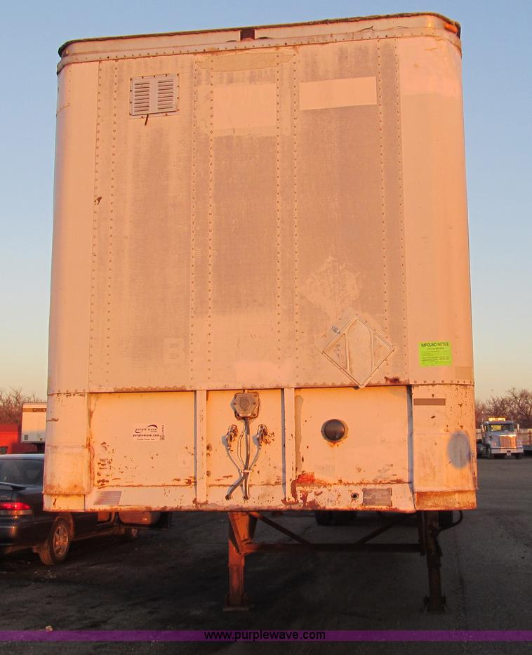 image for item G9704 1983 Trailmobile tandem axle dry van trailer