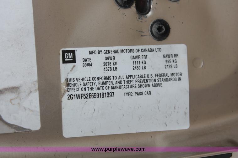 image for item H8339 2005 Chevrolet Impala