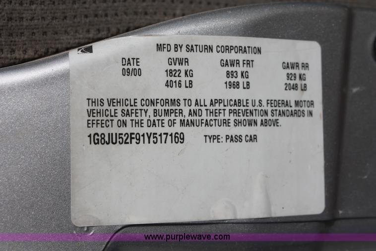 image for item H8346 2001 Saturn LS LS1