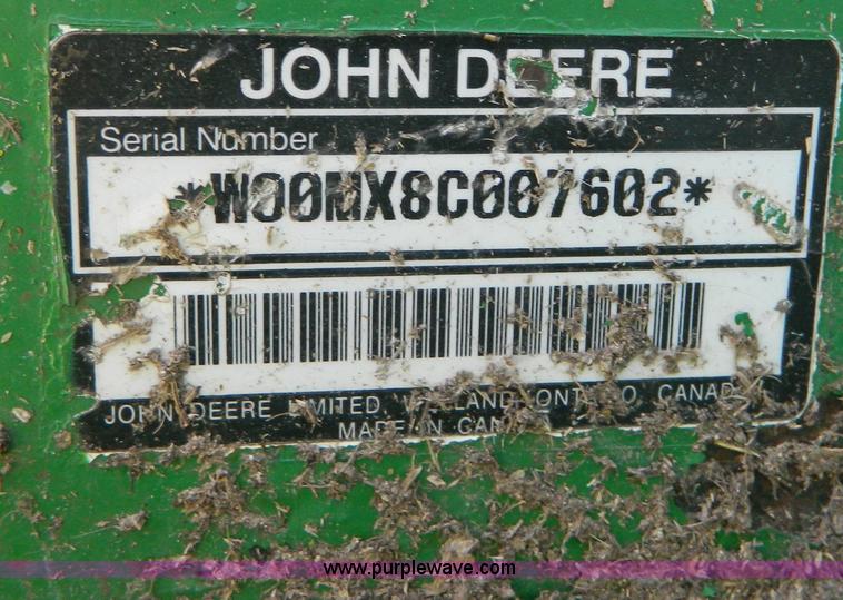 image for item AD9906 John Deere MX8 8' rotary mower