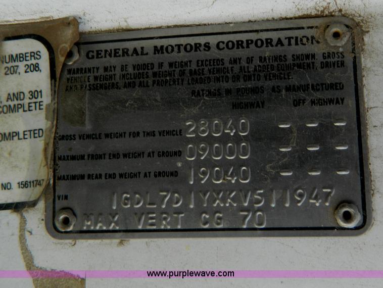 image for item AD9913 1989 GMC TopKick grain truck