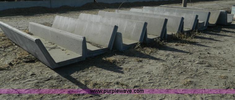 image for item AD9937 (9) concrete fence line feed bunks