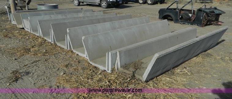 image for item AD9937 (9) concrete fence line feed bunks
