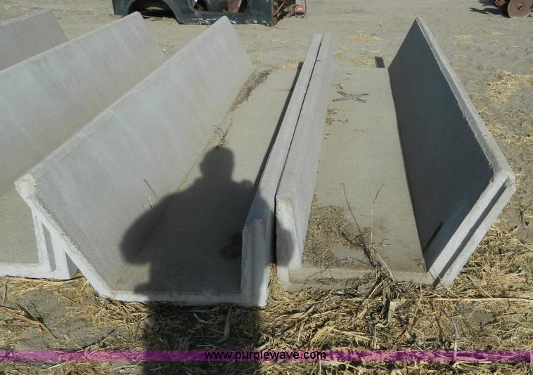 image for item AD9937 (9) concrete fence line feed bunks