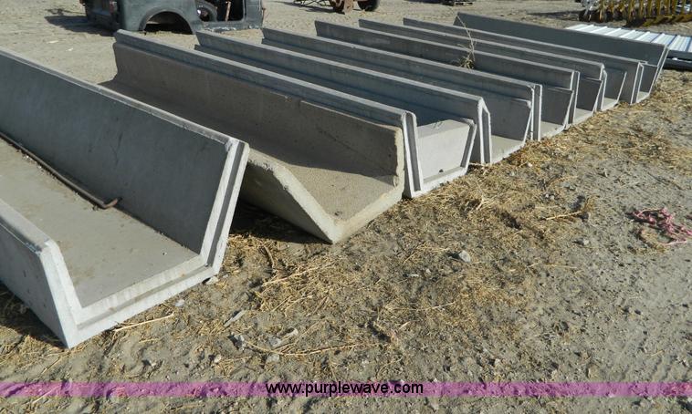 image for item AD9937 (9) concrete fence line feed bunks
