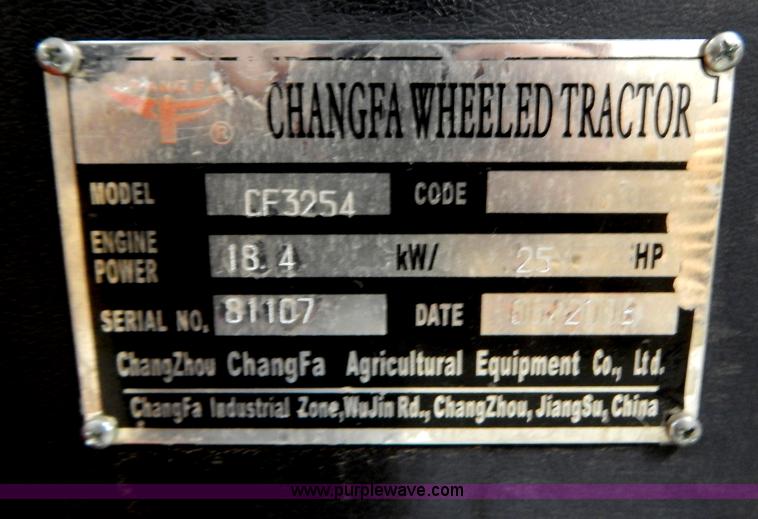 image for item AO9183 2008 Changfa/Apollo A2800 MFWD tractor