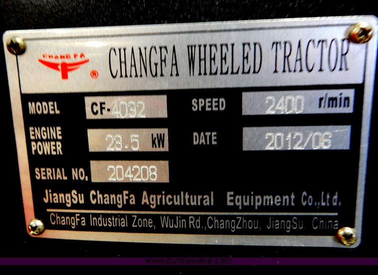 image for item AO9241 2012 Changfa 4032 MFWD tractor
