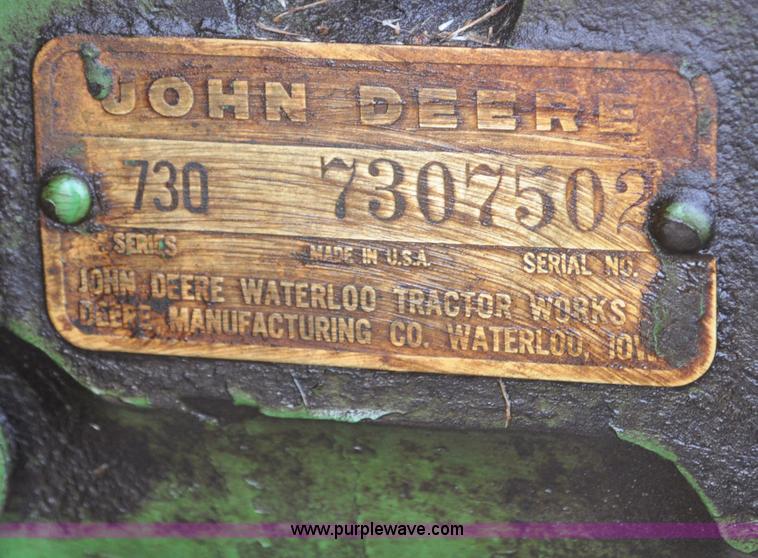 image for item G6191 1959 John Deere 730 tractor