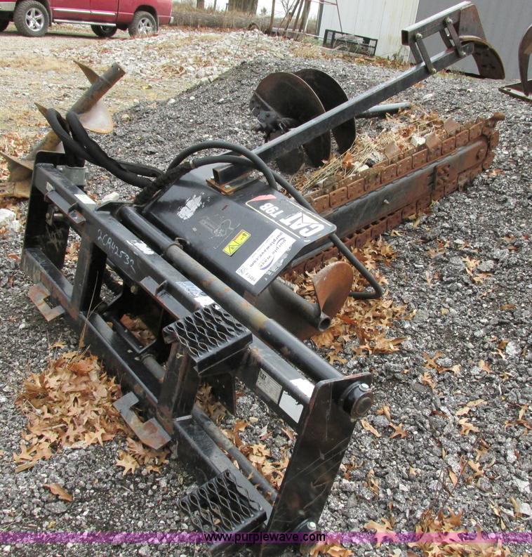 image for item F5484 2000 Caterpillar T9B skid steer trencher
