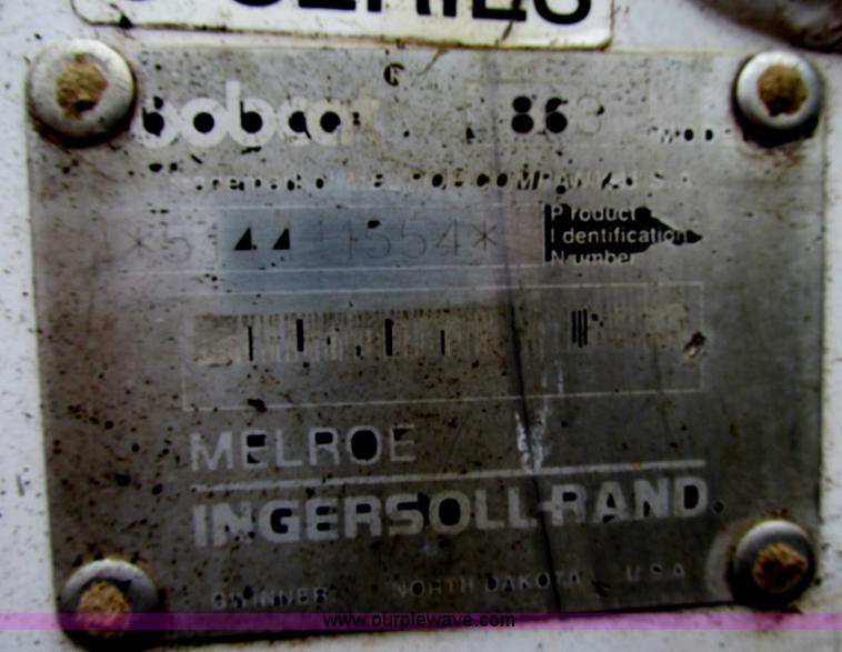 image for item F5489 1996 Bobcat 863 skid steer