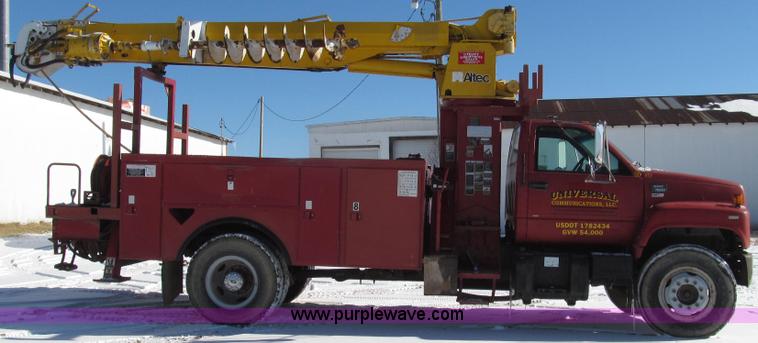 image for item G2216 1997 GMC C7500 digger derrick truck